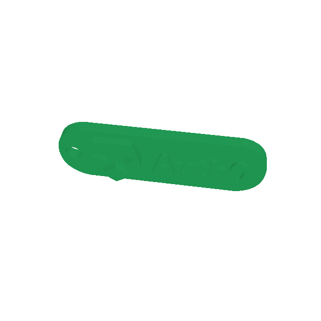 Ronde logo sleutelhanger